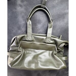 CALPAK Hue Laptop Duffle Work Tote Laptop Bag Travel Carry On Faux Leather